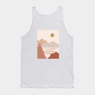 Colorful Abstract Landscape Illustration No.7 Tank Top